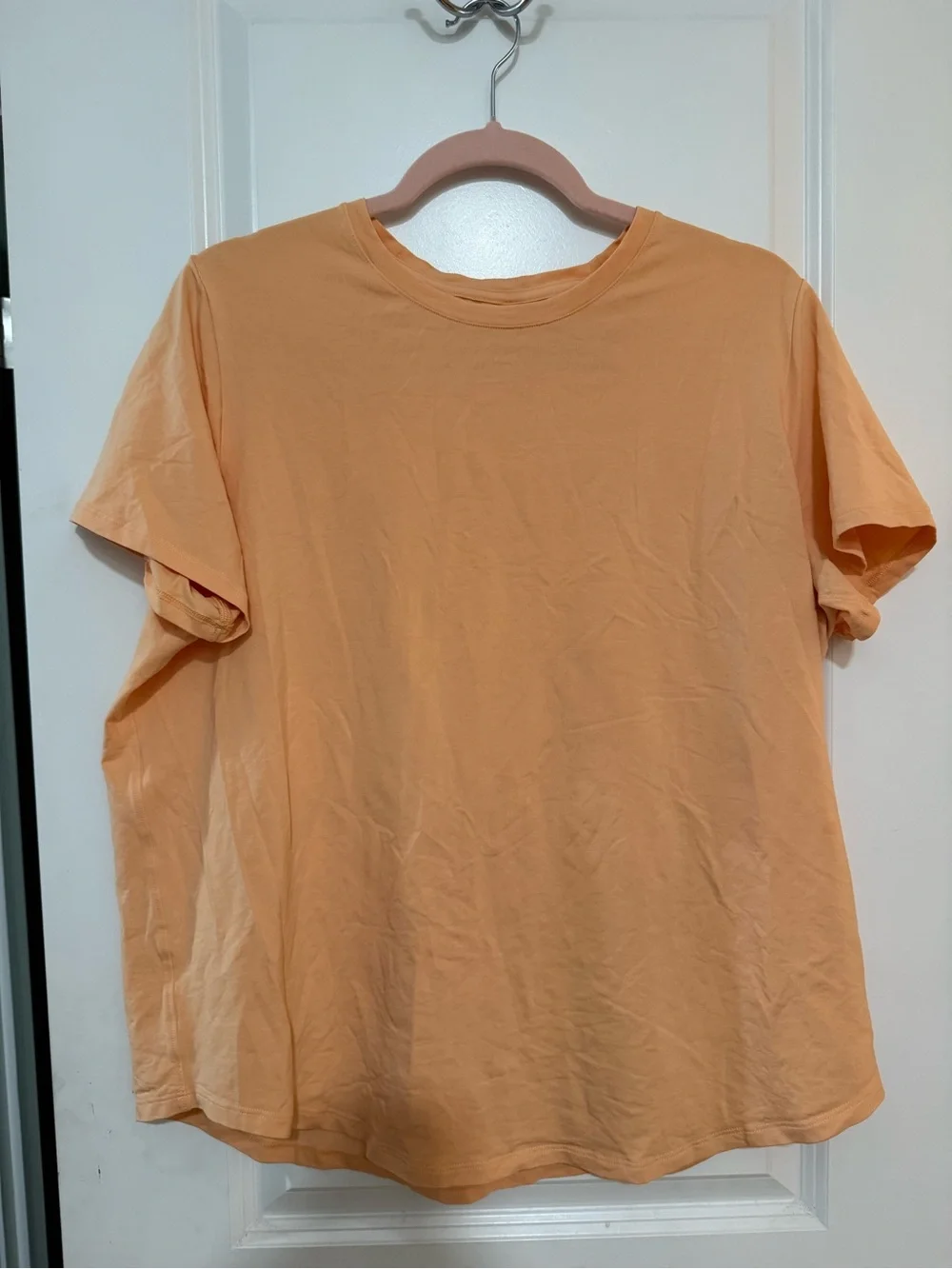 lululemon athletica Short Sleeve Tee in Peach-Orange